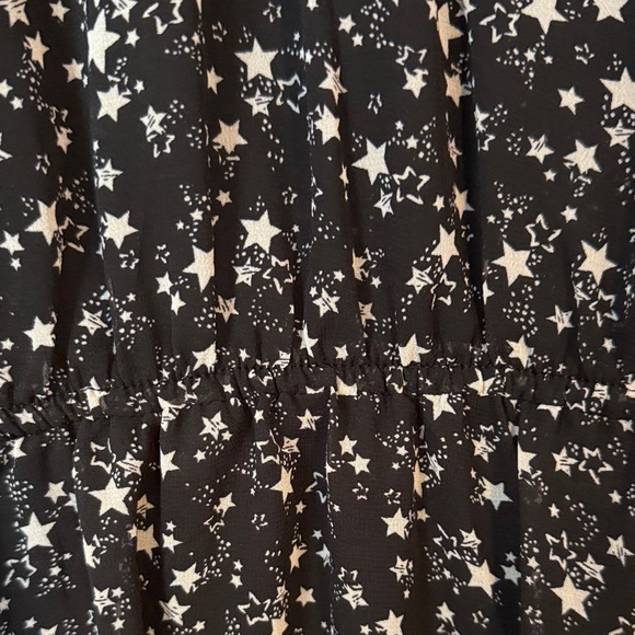 Torrid Black and White Starry Night Fully Lined Midi Dress - Picture 6 of 13